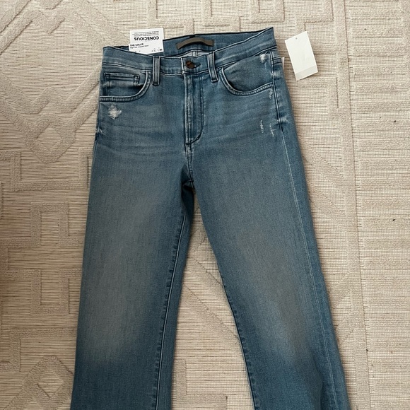 The Callie High Rise Cropped Boot Cut Jeans - Picture 1 of 3